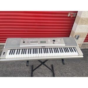 Yamaha YPG-235 76-Key Keyboard Piano w/ Stand & Case Tested Works